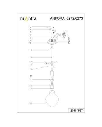 ***OFER/DES*** ANFORA * COLGANTE 1L